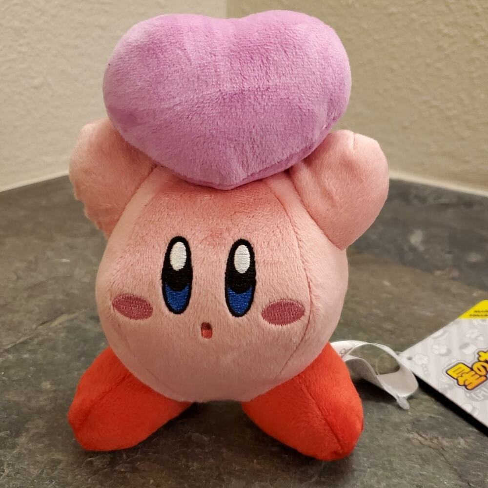 Plush - Kirby w/ Heart, 5-inch (NEW) - Nintendo